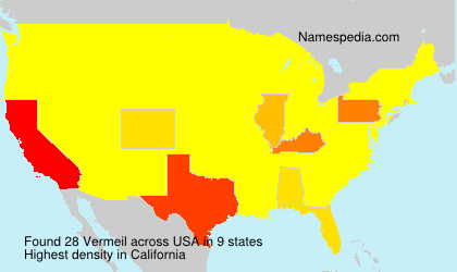 Surname Vermeil in USA Surname Vermeil in USA