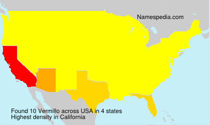 Surname Vermillo in USA Surname Vermillo in USA