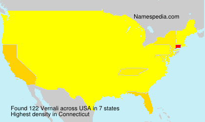 Surname Vernali in USA Surname Vernali in USA