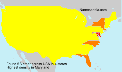Surname Vernar in USA Surname Vernar in USA
