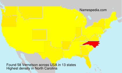 Surname Vernelson in USA Surname Vernelson in USA