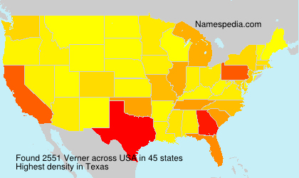 Surname Verner in USA Surname Verner in USA