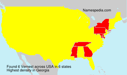 Surname Vernest in USA Surname Vernest in USA