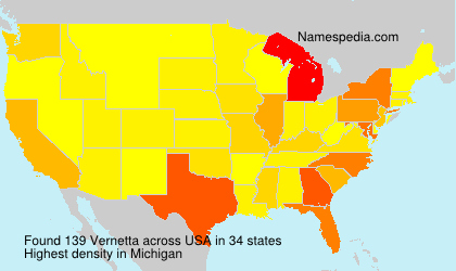 Surname Vernetta in USA Surname Vernetta in USA