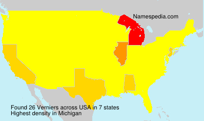 Surname Verniers in USA Surname Verniers in USA