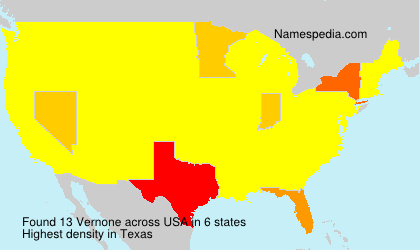 Surname Vernone in USA Surname Vernone in USA