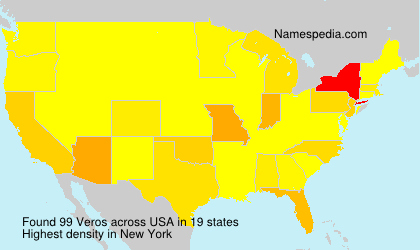 Surname Veros in USA