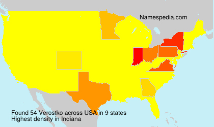 Surname Verostko in USA Surname Verostko in USA