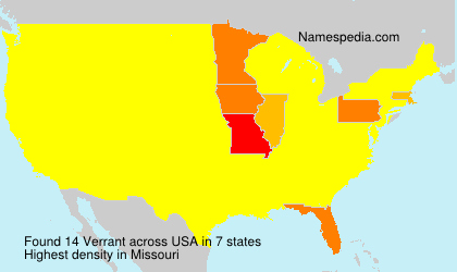 Surname Verrant in USA Surname Verrant in USA