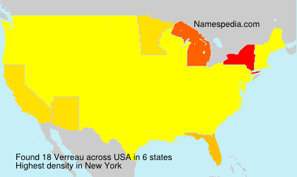 Surname Verreau in USA