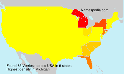 Surname Verriest in USA Surname Verriest in USA