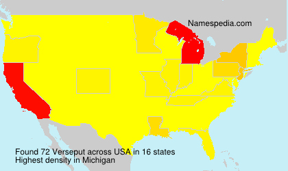 Surname Verseput in USA Surname Verseput in USA