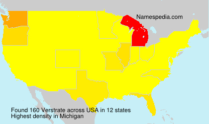 Surname Verstrate in USA Surname Verstrate in USA