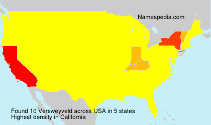Surname Versweyveld in USA Surname Versweyveld in USA