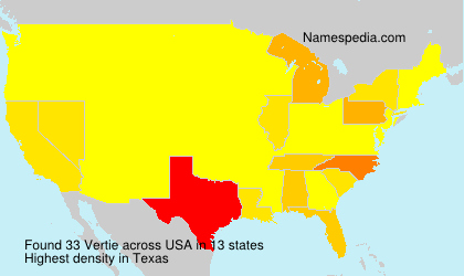 Surname Vertie in USA Surname Vertie in USA