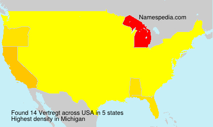 Surname Vertregt in USA Surname Vertregt in USA