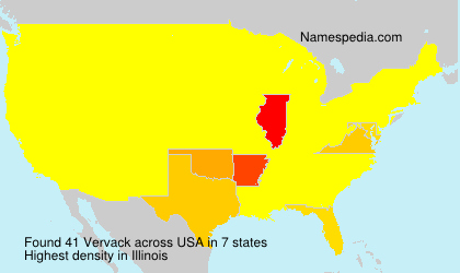 Surname Vervack in USA Surname Vervack in USA