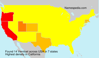 Surname Vervloet in USA Surname Vervloet in USA