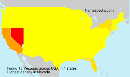 Surname Vesagas in USA Surname Vesagas in USA