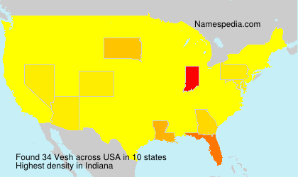 Surname Vesh in USA Surname Vesh in USA