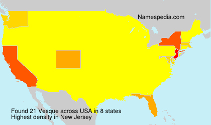 Surname Vesque in USA Surname Vesque in USA