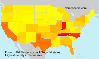 Surname Vester in USA Surname Vester in USA