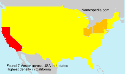 Surname Vestor in USA Surname Vestor in USA