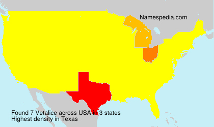 Surname Vetalice in USA Surname Vetalice in USA