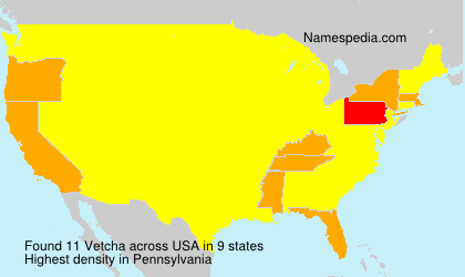 Surname Vetcha in USA Surname Vetcha in USA
