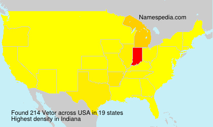Surname Vetor in USA Surname Vetor in USA