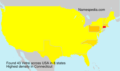 Surname Vetre in USA Surname Vetre in USA
