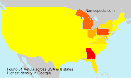 Surname Vetula in USA Surname Vetula in USA