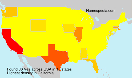 Surname Vez in USA Surname Vez in USA