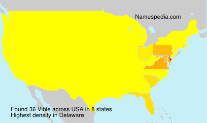 Surname Vible in USA Surname Vible in USA
