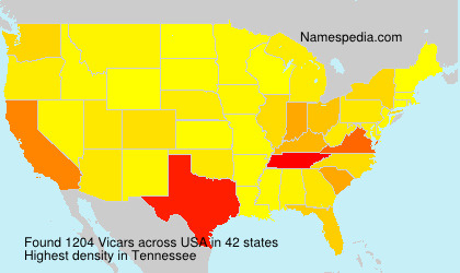 Surname Vicars in USA Surname Vicars in USA