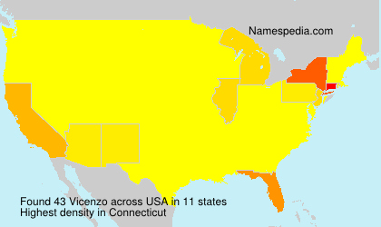 Surname Vicenzo in USA Surname Vicenzo in USA
