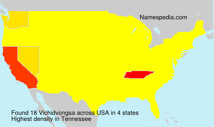 Surname Vichidvongsa in USA Surname Vichidvongsa in USA