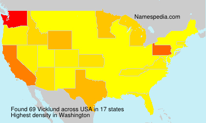 Surname Vicklund in USA Surname Vicklund in USA