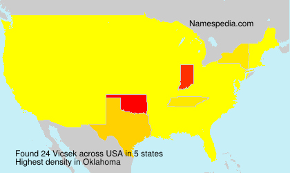 Surname Vicsek in USA Surname Vicsek in USA