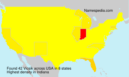 Surname Vicsik in USA Surname Vicsik in USA