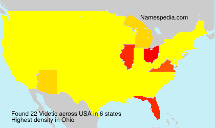 Surname Videtic in USA Surname Videtic in USA