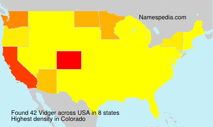 Surname Vidger in USA Surname Vidger in USA