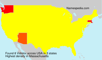 Surname Vidolov in USA Surname Vidolov in USA