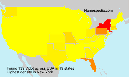 Surname Vidot in USA Surname Vidot in USA