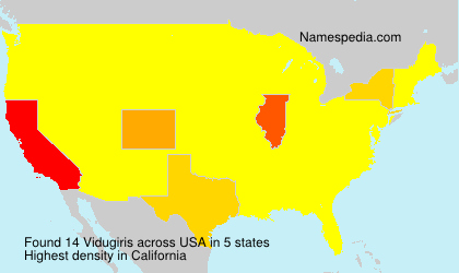 Surname Vidugiris in USA Surname Vidugiris in USA