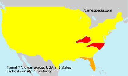 Surname Vidwan in USA Surname Vidwan in USA