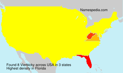 Surname Vierbicky in USA Surname Vierbicky in USA