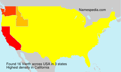 Surname Vierth in USA Surname Vierth in USA