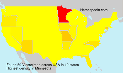 Surname Viesselman in USA