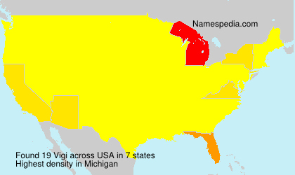 Surname Vigi in USA